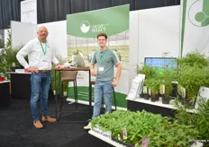 Feico Smith and Joren de Wachter of Plant Select, a producer of in vitro young plants.